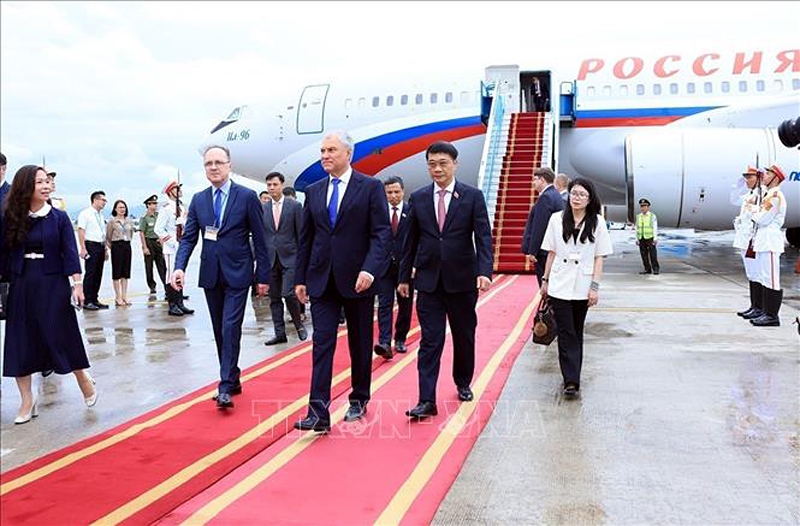 Russian State Duma Chairman Volodin begins Vietnam visit